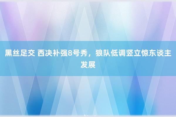 黑丝足交 西决补强8号秀，狼队低调竖立惊东谈主发展