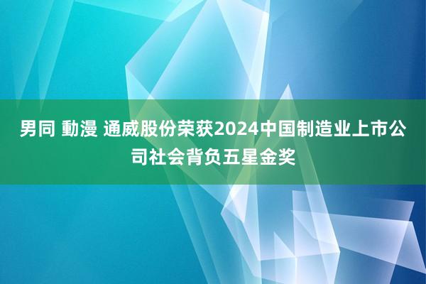 男同 動漫 通威股份荣获2024中国制造业上市公司社会背负五星金奖