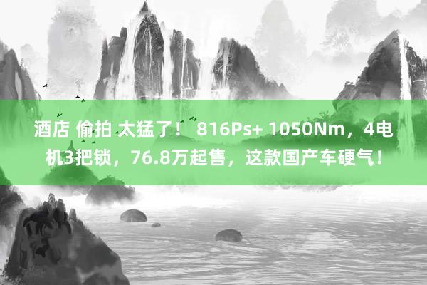 酒店 偷拍 太猛了！ 816Ps+ 1050Nm，4电机3把锁，76.8万起售，这款国产车硬气！