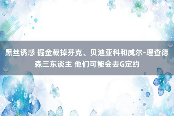 黑丝诱惑 掘金裁掉芬克、贝迪亚科和威尔-理查德森三东谈主 他们可能会去G定约